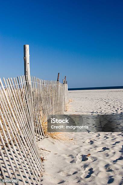 Snow Fence On The Beach Stock Photo - Download Image Now - Beach, Color Image, Fence