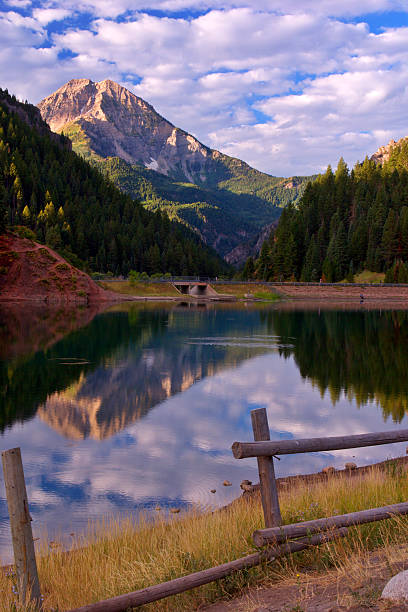 American Fork Cayon Lake. stock photo