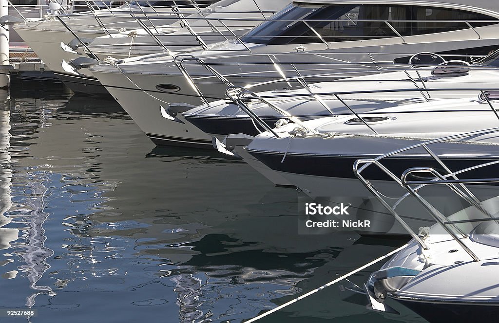 Boote vertäut - Lizenzfrei Anker Stock-Foto