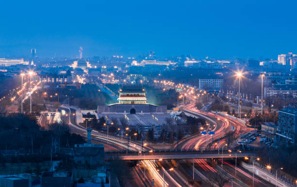 istock Beijing Yong ding Gate night scene 925279928