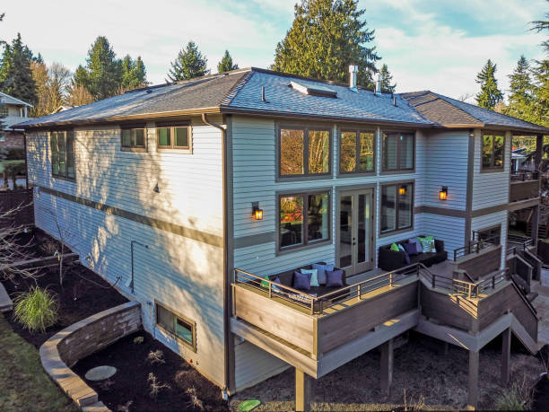 istock New construction home exterior boasts luxury deck 925283582