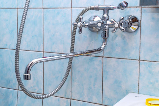 istock Faucet mixer tap in bathroom 925284442