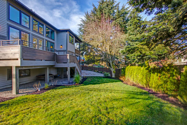istock New construction home exterior boasts luxury deck 925284878