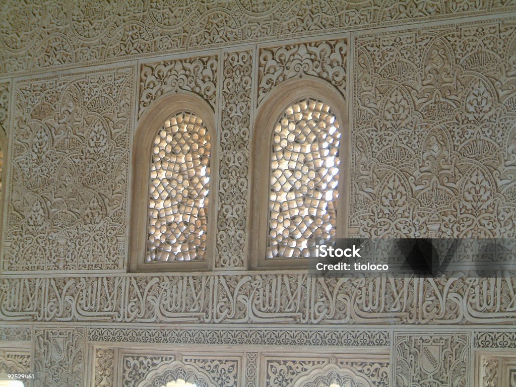 alhambra finestra - Foto stock royalty-free di Arte