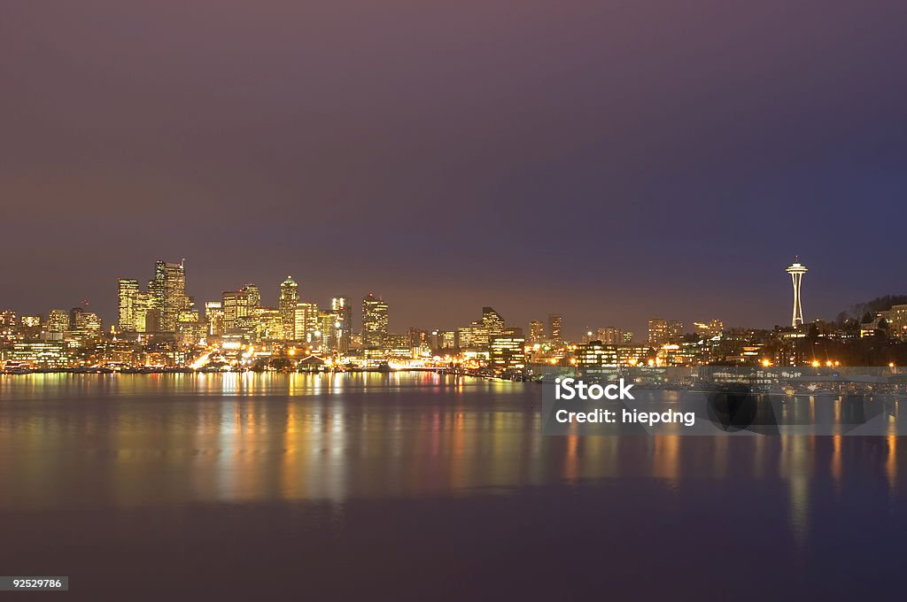 Seattle bei Nacht - Lizenzfrei Lebensstil Stock-Foto