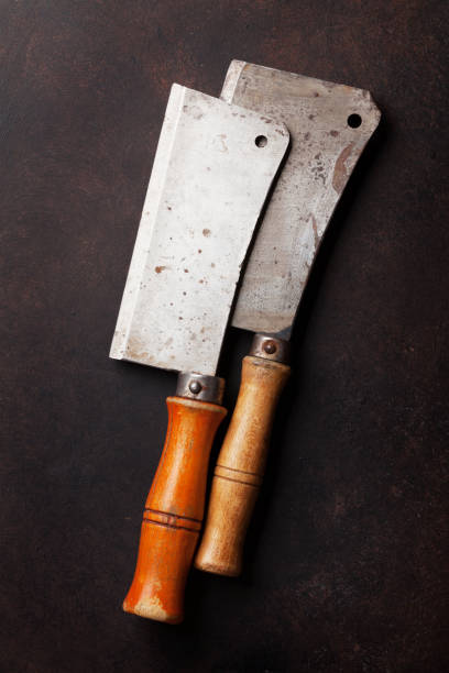 istock Butcher. Vintage meat knives 925298250