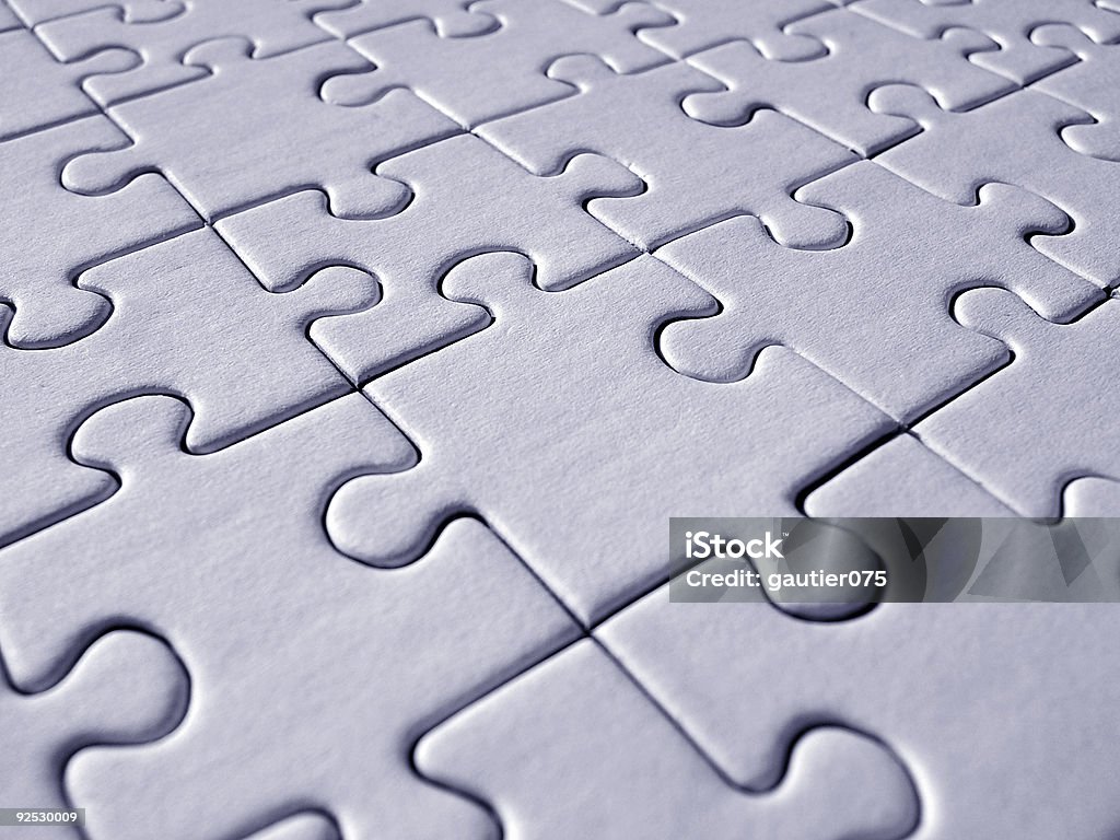 Motif bleu puzzle - Photo de Aboutissement libre de droits