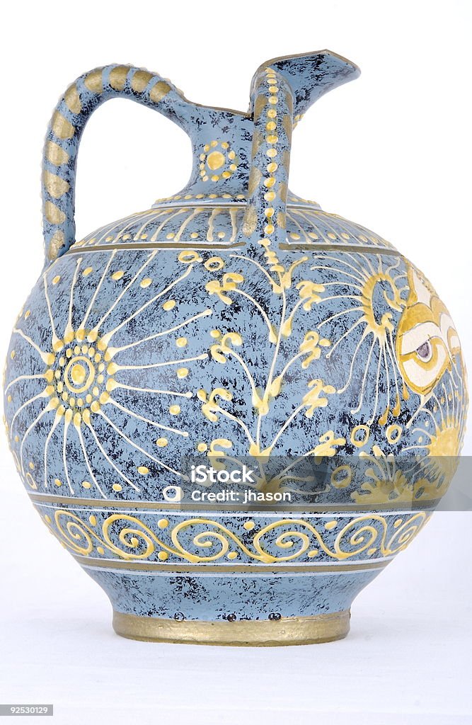 Vase aus Kreta Vorderseite - Lizenzfrei Antiker Gegenstand Stock-Foto