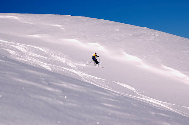 Powder Skiing stock photo