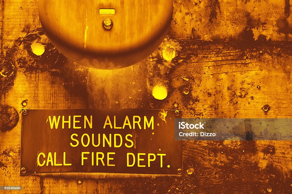 Vieux Texture-alarme incendie - Photo de Alarme incendie libre de droits