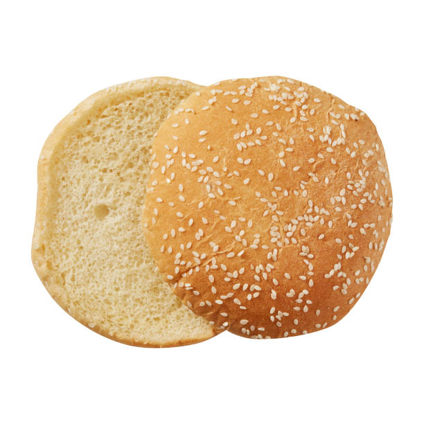 istock Bread. Burger burger. Round. For cooking. Cut. For your design. 925306910