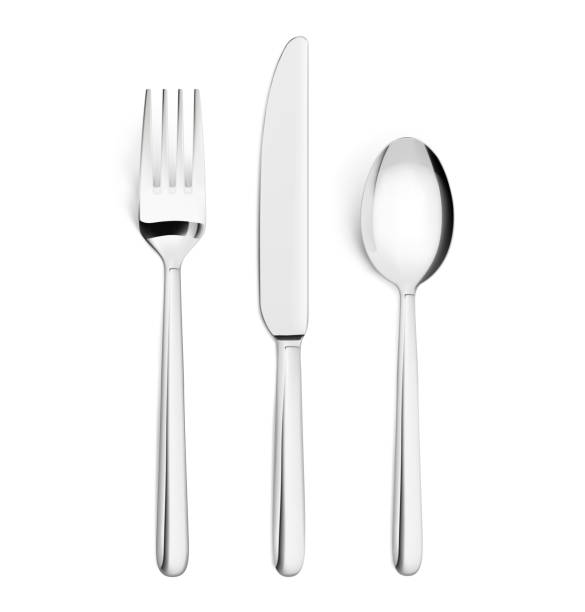 istock Set of fork, knife and spoon isolated on white. Vector illustration. Ready for your design. 925307358