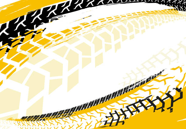 自動車タイヤ背景 23 - tire pattern rubber sports race点のイラスト素材／クリップアート素材／マンガ素材／アイコン素材