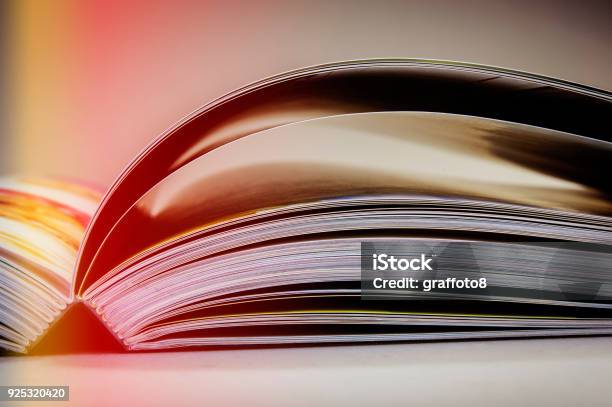 Pages Of An Open Book Business And Finance Stock Photo - Download Image Now - Catalog, Art, Assistance