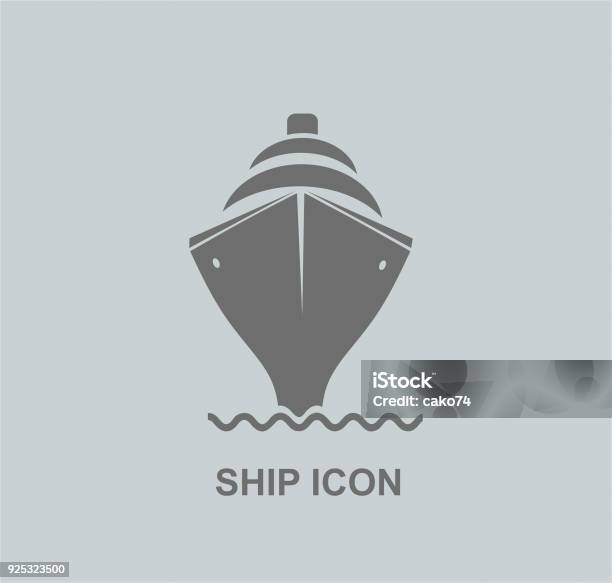 Ship Icon Stock Illustration - Download Image Now - Cruise Ship, Icon Symbol, Vector