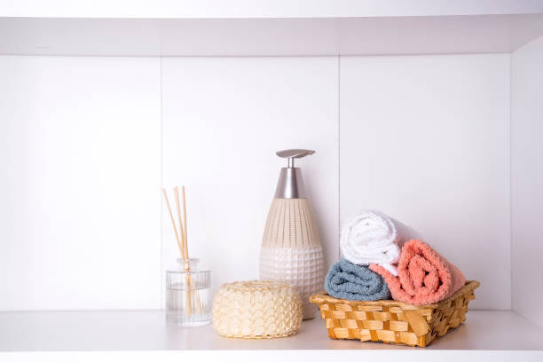 istock Spa and wellness setting with towels. Dayspa nature products 925323550