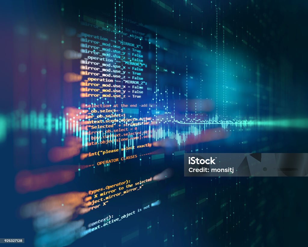 Programming Code Abstract Technology Background Of Software Developer ...