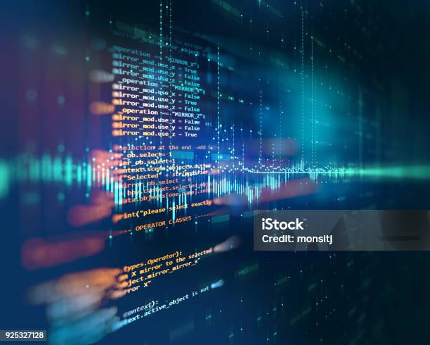 Programming Code Abstract Technology Background Of Software Developer ...