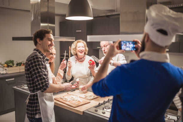 istock Cooking class participants having fun, enjoying their time 925345336