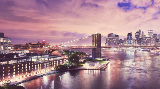 istock Dumbo and the Brooklyn Bridge at night, NYC. 925367722