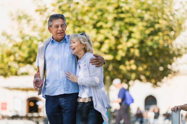 istock Senior couple in the city 925368416