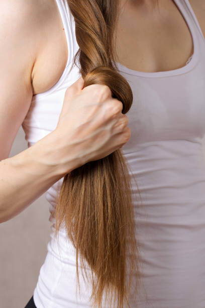 istock Long hair of a young lady. 925386530