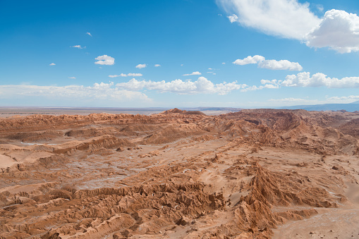 Rock formations and mountains, Atacama desert - Moon valley mountains