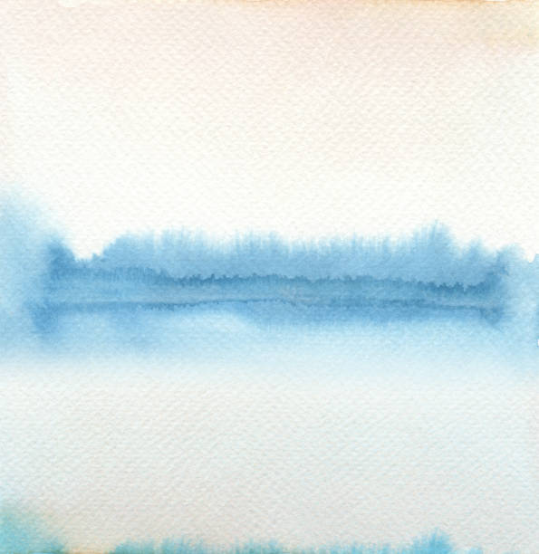 istock Abstract watercolor landscape blot painted background. Texture paper. 925391728