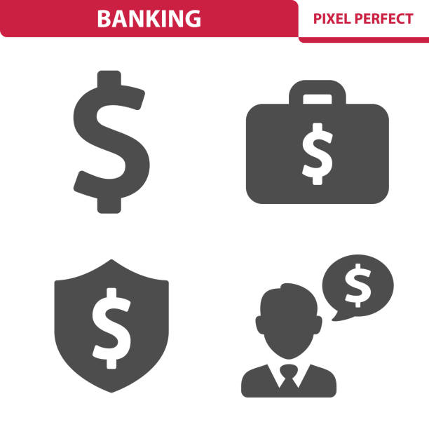 banking symbole  - währungssymbol stock-grafiken, -clipart, -cartoons und -symbole