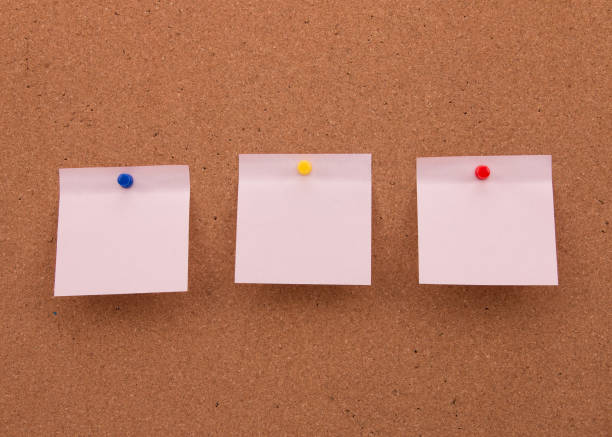 istock Three stickers on the board for important reminders 925392864