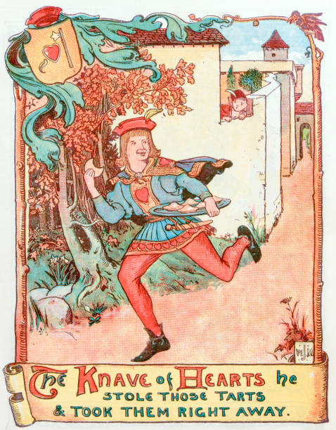 istock Antique children book illustrations: Knave of hearts 925403384