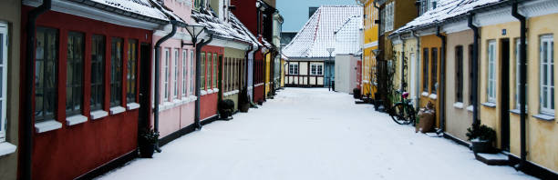 istock Hans Christian Andersens town, Odense. In wintertime with snow 925407438