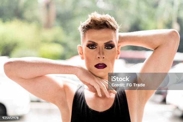 Confident Gay Boy Stock Photo - Download Image Now - Drag Queen, Portrait, LGBTQIA Rights