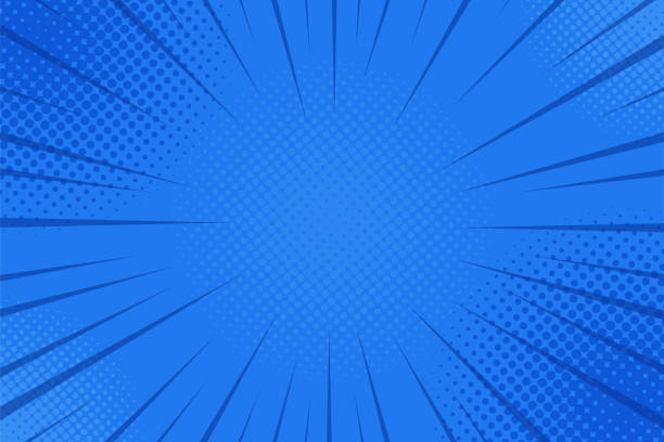 Comics rays background with halftones. Vector summer backdrop illustrations Comics rays background with halftones. Vector summer backdrop illustrations. retro comics stock illustrations