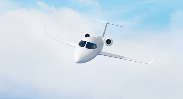 Private jet stock photo