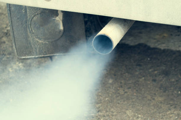 istock Exhaust fumes from car exhaust pipe, Engine Problems. 925429402