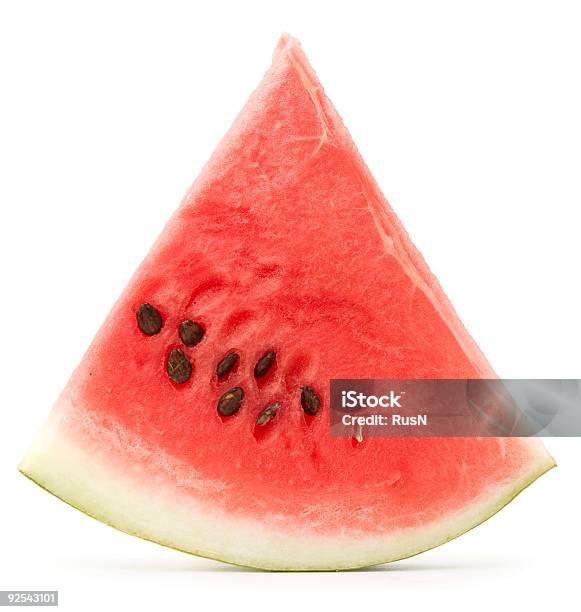 Watermelon Slice Stock Photo - Download Image Now - Close-up, Color Image, Cut Out