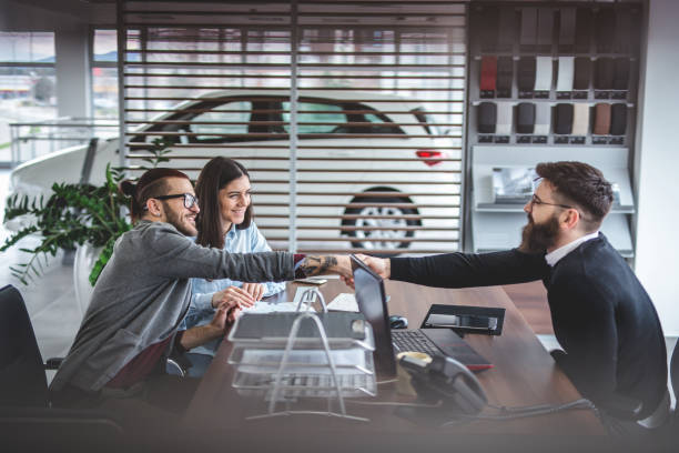 Visiting the car dealership