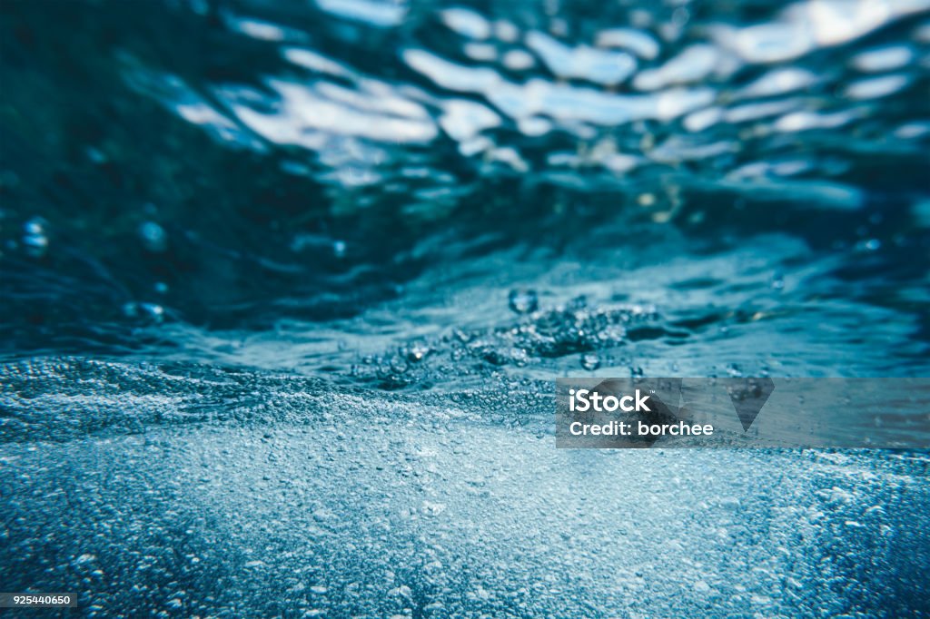 Unterwasser-Bubbles - Lizenzfrei Wasser Stock-Foto