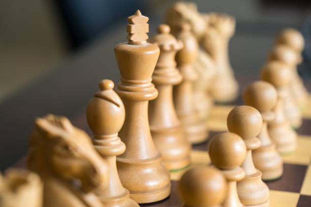istock Set of chess figures on the playing board 925444222