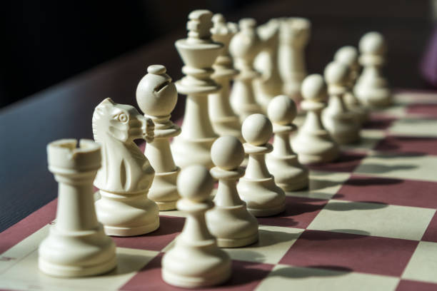 istock Set of chess figures on the playing board 925446744