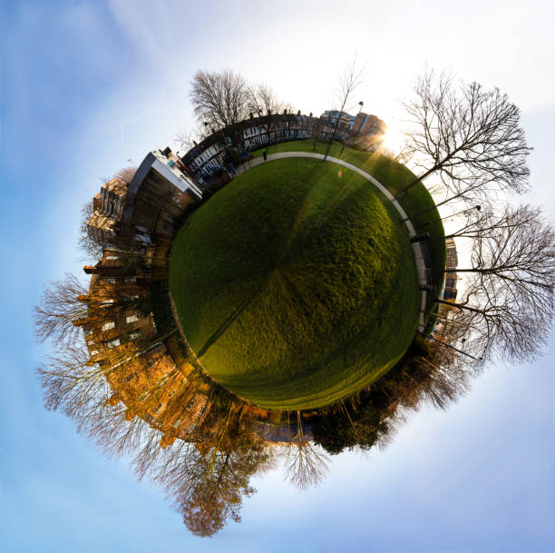 istock A panorama of an urban park turned into a tiny planet image 925447454