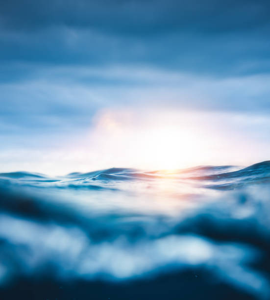 tramonto sottomarino - lake sea seascape water foto e immagini stock