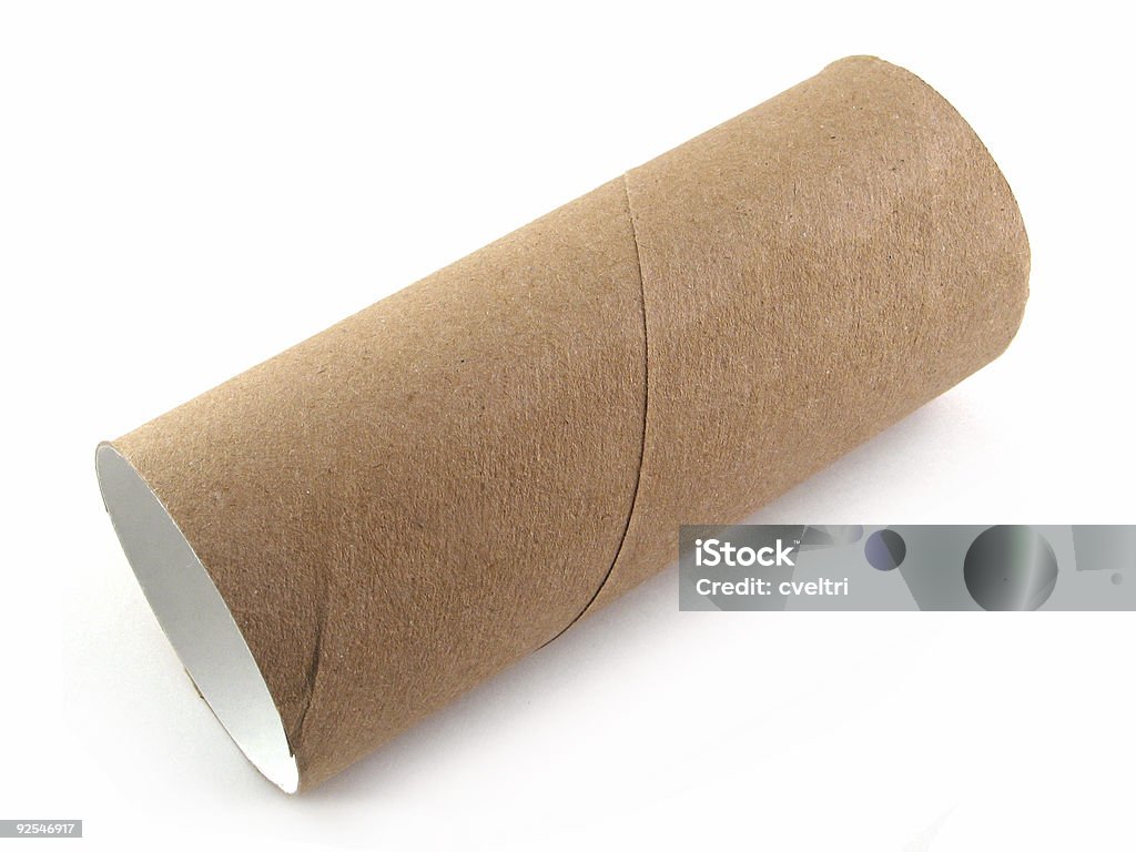 Pappe Toilettenpapier Roll - Lizenzfrei Rolle Stock-Foto