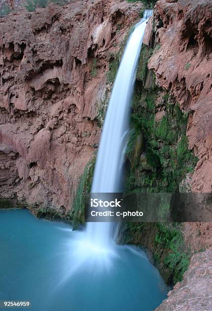 Photo libre de droit de Chutes Mooney Falls banque d'images et plus d'images libres de droit de Arbre - Arbre, Arizona, Beauté