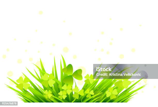 Grass Stock Illustration - Download Image Now - Backgrounds, Clover, Grass