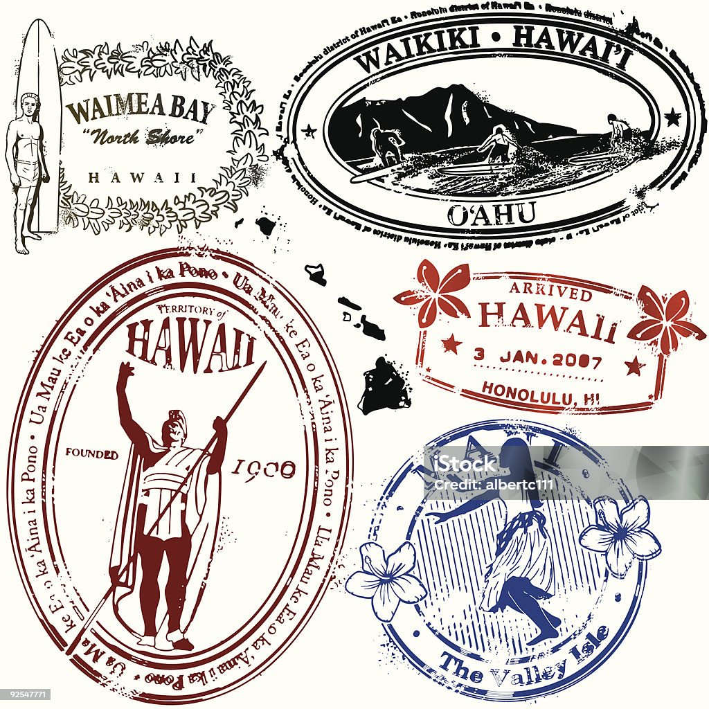Bue Hawaje - Grafika wektorowa royalty-free (Hawaje)