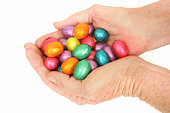 Handfuls of Easter Eggs