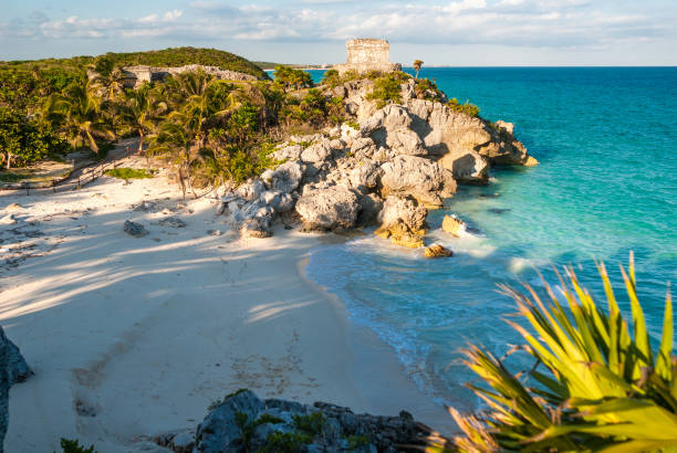 istock Tulum beach coastline in Mexico 925480598