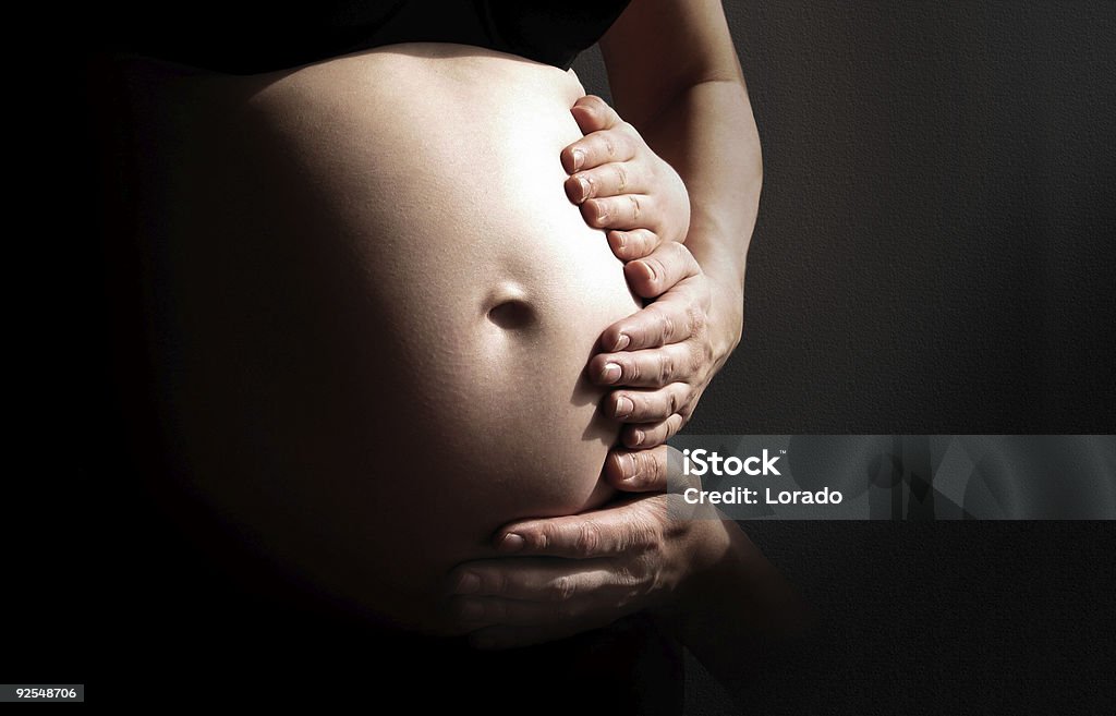 pregnancy Abdomen Stock Photo